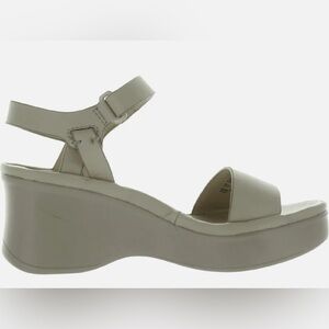 Naturalizer Genn-Roam Womens Faux Leather Ankle Strap Wedge Sandals 10.5